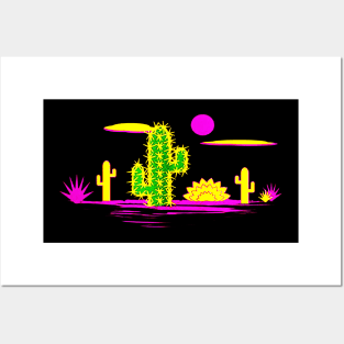 Cactus Desert Posters and Art